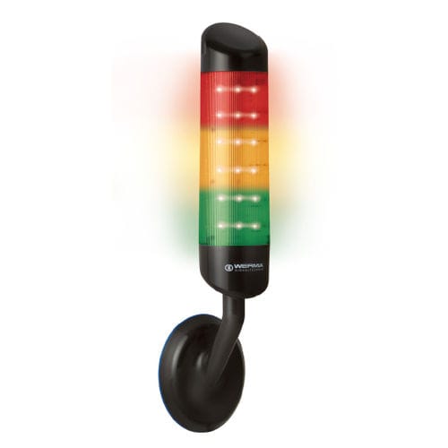 Colonne lumineuse à LED - CleanSIGN - 695.310.55 - WERMA - clignotant / à 3 couleurs / IP67