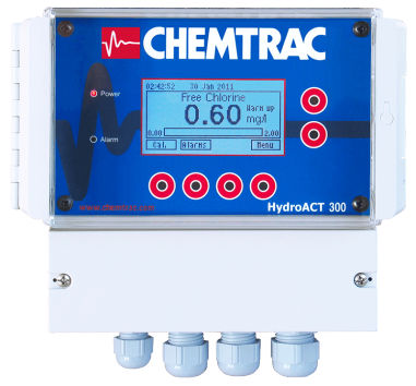 Analyseur de chlore - HydroACT 300 - Chemtrac - de concentration / à intégrer / de régulation de température
