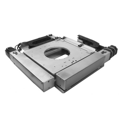 Platine de positionnement XY - XY-OF-UL-350X350 - IntelLiDrives, Inc. - rotative / motorisée / 3 axes