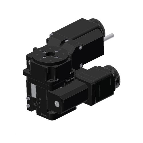 Platine de positionnement verticale - MLVT-40-13+RTHM-174 - IntelLiDrives, Inc. - rotative / motorisée / 2 axes
