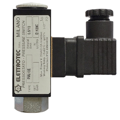 Pressostat à piston - PML-PPL - ELETTROTEC s.r.l. - à membrane / SPDT / sur rail DIN