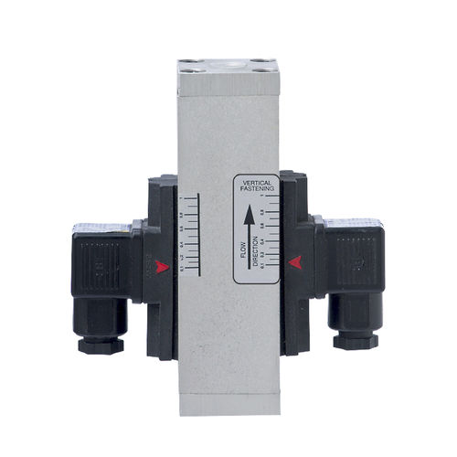 Contrôleur de débit à piston - IF…DE - ELETTROTEC s.r.l. - pour liquides / vertical / en laiton
