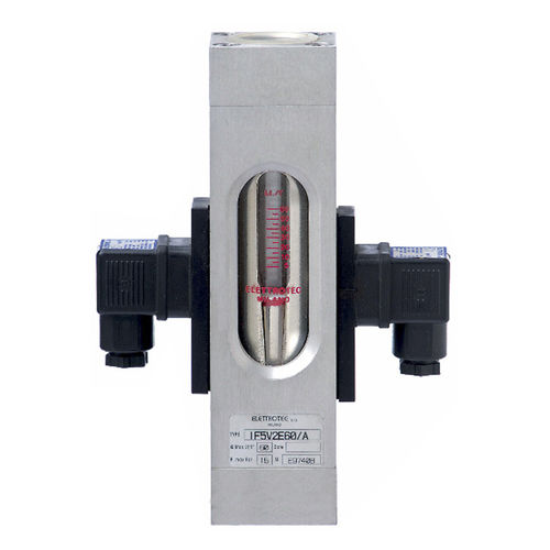 Contrôleur de débit à piston - IF…V2E - ELETTROTEC s.r.l. - pour liquides / en acier inoxydable / en laiton