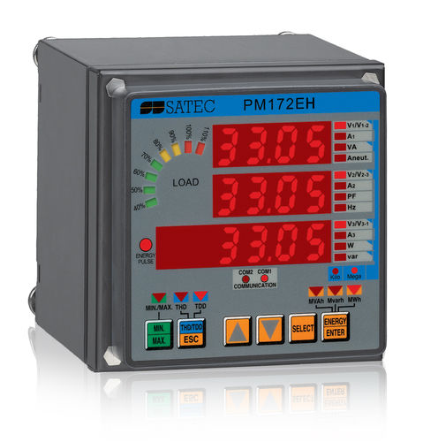 Compteur d'énergie électrique triphasé - PM172EH - SATEC - pour montage sur panneau / 50 Hz / numérique