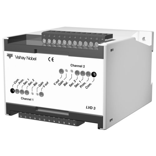 Conditionneur de signal sur rail DIN - LVD 3 - Vishay Nobel Transducers - pour transducteur LVDT