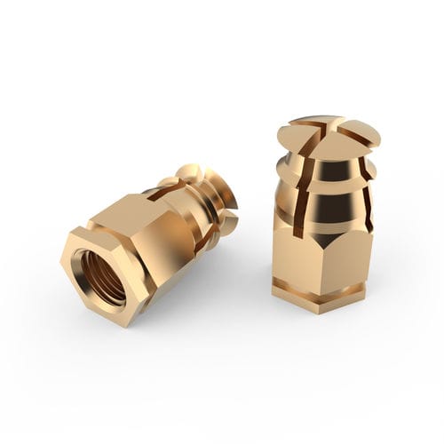 Insert fileté - ESPAND-NUT - Specialinsert s.r.l. - à expansion / de laiton / hexagonal