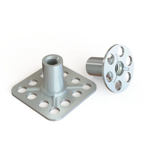 Raccord à plaque avec manchon - BRP series - Specialinsert s.r.l. - à coller / à mouler / en acier inoxydable