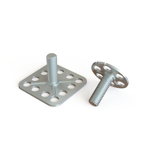 Raccord à plaque avec goujon - PR series - Specialinsert s.r.l. - à coller / à mouler / à laminer