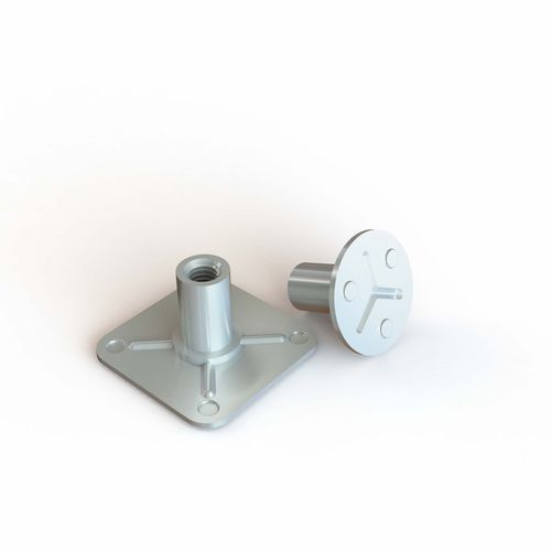 Raccord à plaque avec manchon - BRCY series - Specialinsert s.r.l. - à coller / à mouler / en acier inoxydable