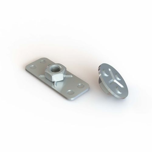 Raccord à plaque avec écrou - DRCY series - Specialinsert s.r.l. - à coller / à mouler / en acier inoxydable