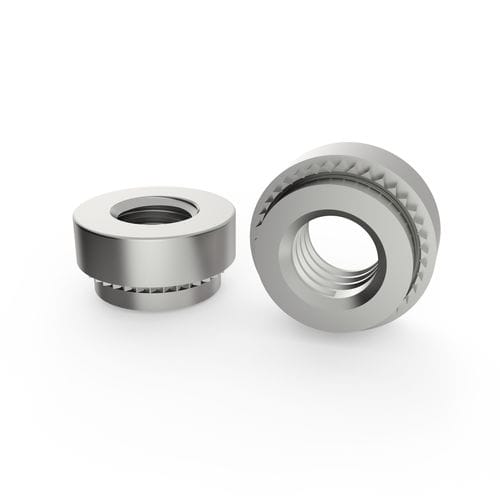 Écrou autofreiné - CL series - Specialinsert s.r.l. - cylindrique / à sertir / en acier