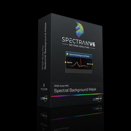 Logiciel de traitement de signal - Spectral Background Mask - Aaronia AG