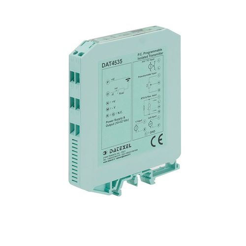 Transmetteur de température sur rail DIN - DAT4535 - DATEXEL SRL - RTD / thermocouple / à résistance
