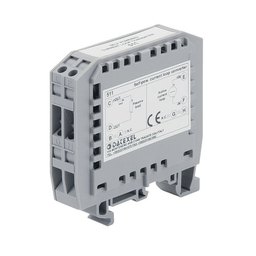 Transmetteur de signal analogique boucle de courant - DAT511 - DATEXEL SRL - sur rail DIN / auto-alimenté / à isolation galvanique