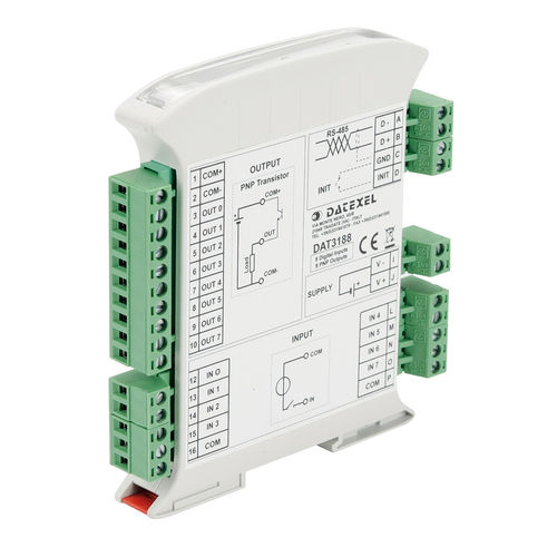 Module E/S numérique - DAT3188-4 - DATEXEL SRL - RS-485 / Modbus / à 4 sorties numériques