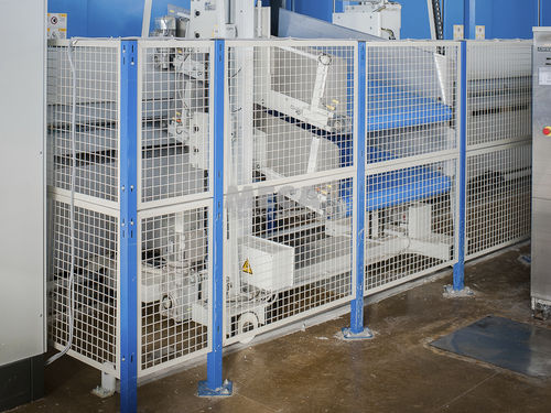 Cloison de protection de machine - MECA STORAGE SYSTEMS - grillagée