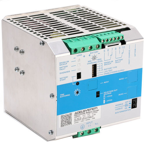 Chargeur de batterie automatique - CB122410A - ADELSYSTEM - pour AGV / pour distribution électrique / pour contrôle d'accès