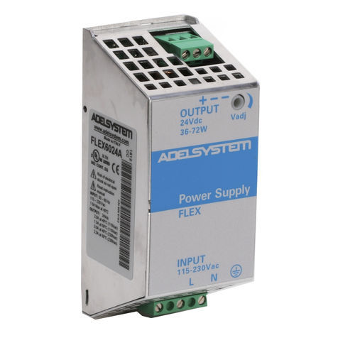 Alimentation électrique sur rail DIN - FLEX6024A - ADELSYSTEM - AC/DC / à sortie simple / stabilisée