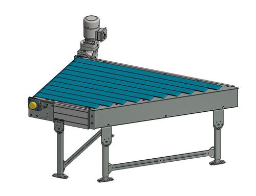 Convoyeur à bande lisse - TS 6260 - Transnorm System GmbH - de transfert / de décharge / d'alimentation