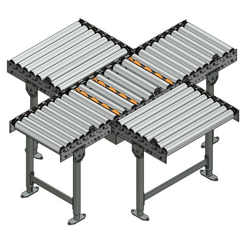 Convoyeur à rouleaux - TS 2733 - Transnorm System GmbH - horizontal / de transfert / de tri