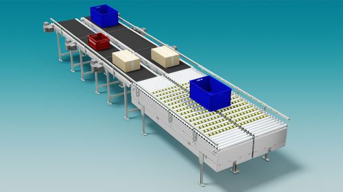 Convoyeur à rouleaux - SmartSort® series - Transnorm System GmbH - convergent / de transport / d'aiguillage
