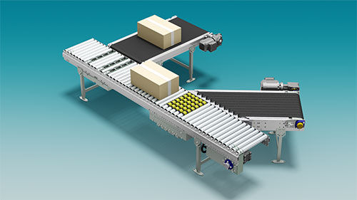 Convoyeur à rouleaux - SmartSort® - Transnorm System GmbH - horizontal / de transport / de tri