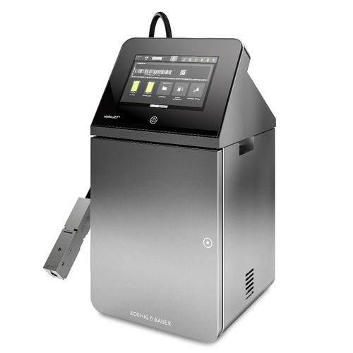 Imprimante à jet d'encre continu - alphaJET5 X - Koenig & Bauer Coding GmbH - sur pied / couleur / industrielle