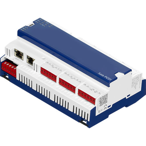 Automate programmable sur rail DIN - Saia PCD1 E-Line series - Saia Burgess Controls ( SBC ) - compact / avec E/S intégrée / avec cartes d'E/S extensible