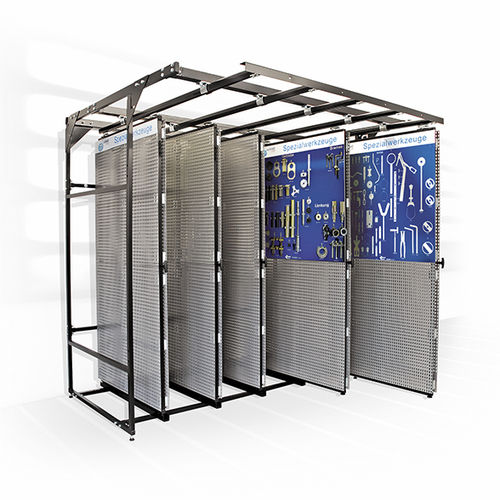Armoire de stockage - WW-TSS-PTC-2000-5 Kit - Werner Weitner GmbH - sur pieds / à panneaux coulissants / pour outils