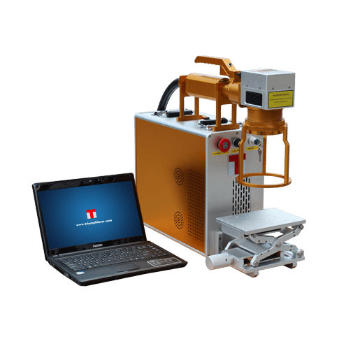 Machine de marquage laser à fibre - Shenzhen triumph industrial co.,ltd - compacte / portable / refroidie par air