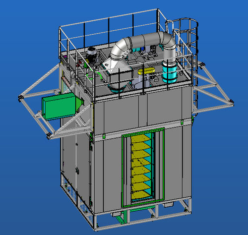 Four de polymérisation - ELMETHERM - tournant / de séchage / de préchauffage