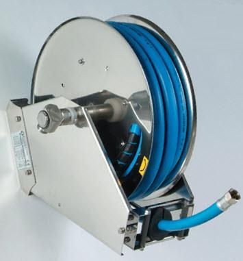 Enrouleur de tuyau - AUTO X3 - SAURO ROSSI & C. Snc - Avvolgitubo Hose-reel - à rappel automatique / à montage mural / en acier inoxydable