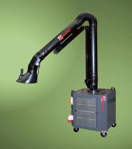 Aspirateur de fumée mobile - QUAD series - Micronfilter - de soudage / à filtre électrostatique / avec bras d'aspiration