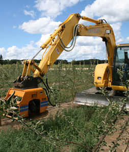 Plaque vibrante pour excavatrice - TC series - Breaker Technology, LTD.
