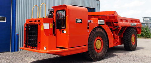 Tombereau articulé - ET-24 - DUX MACHINERY CORPORATION - électrique / pour mine souterraine / télescopique
