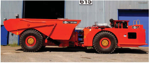 Tombereau articulé - DT-26N - DUX MACHINERY CORPORATION - électrique / pour mine souterraine