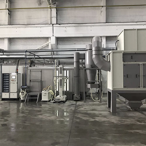 Cabine de poudrage fermée - STR TEKNIK MAKINA - à cyclone / automatique