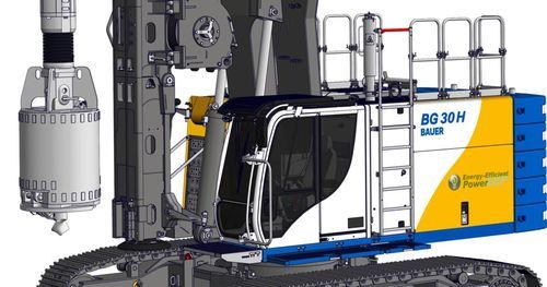 Foreuse de stabilisation - BG 30 H BT 75 - BAUER Maschinen GmbH - géotechnique / multifonction / pour génie civil