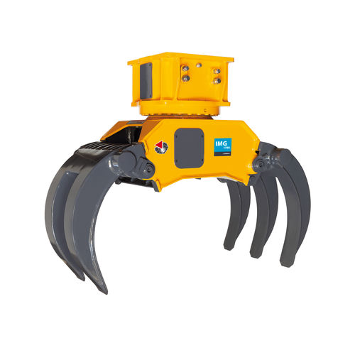 Grappin hydraulique - IMG 1700 - INDECO - rotatif / pour excavatrice