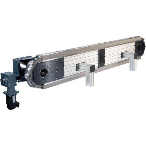 Convoyeur à maillon - Motion Index Drives, Inc. - à chaînes / horizontal / de transport