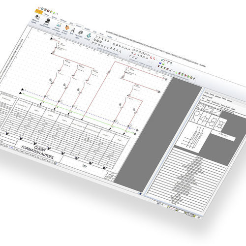 Logiciel de CAO électrique - ELEC'VIEW - TRACE SOFTWARE INTERNATIONAL - pour conception de systèmes électriques / pour projets électriques