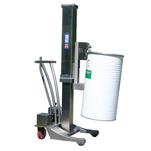 Lève-fût manuel - BS120 - VEAB - à colonnes / avec prise / en acier inoxydable