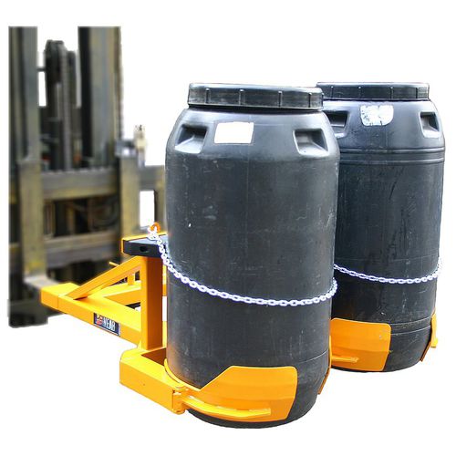 Pince de manutention pour fûts - BS107 BI - VEAB - pour chariot élévateur