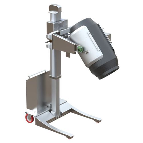 Gerbeur électrique - BS120 DVE    - VEAB - avec plate-forme pour conducteur / 12 V / de manutention