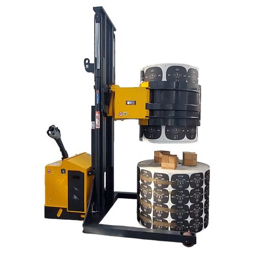 Gerbeur pour manutention de bobines - BS91 ET DVLIB - VEAB - électrohydraulique / accompagnant / basculeur