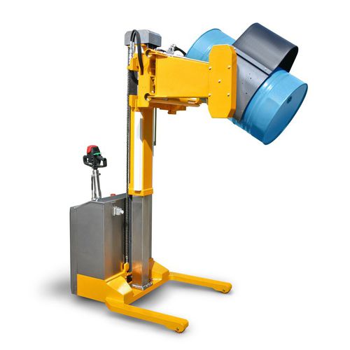 Gerbeur retourneur de fût - BS120 ET DVI - VEAB - électrique / hydraulique / accompagnant