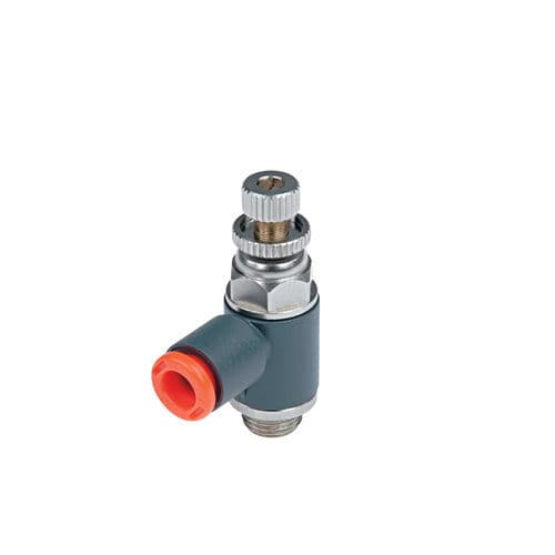 Régulateur de débit volumétrique - MRF series - METAL WORK - pneumatique / pour air comprimé / compact