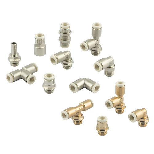 Raccord pour air comprimé - F PLUS   - METAL WORK - pour le vide / push-in / en T