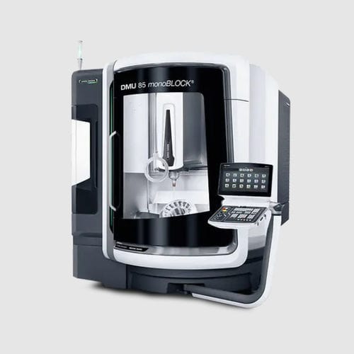 Centre d'usinage 5 axes - DMU 85 (FD) monoBLOCK - DMG MORI - vertical / avec table rotative / pour l'industrie automobile