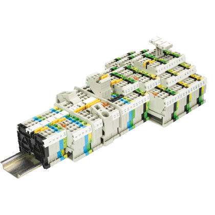Bloc de jonction sur rail-DIN - FASIS WKFN series - WIELAND ELECTRIC - à ressort